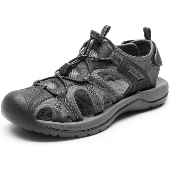 Other - Hiking Sandals Men's Black Gray Athletic Cushioned Closed Toe Fisherman Shoes